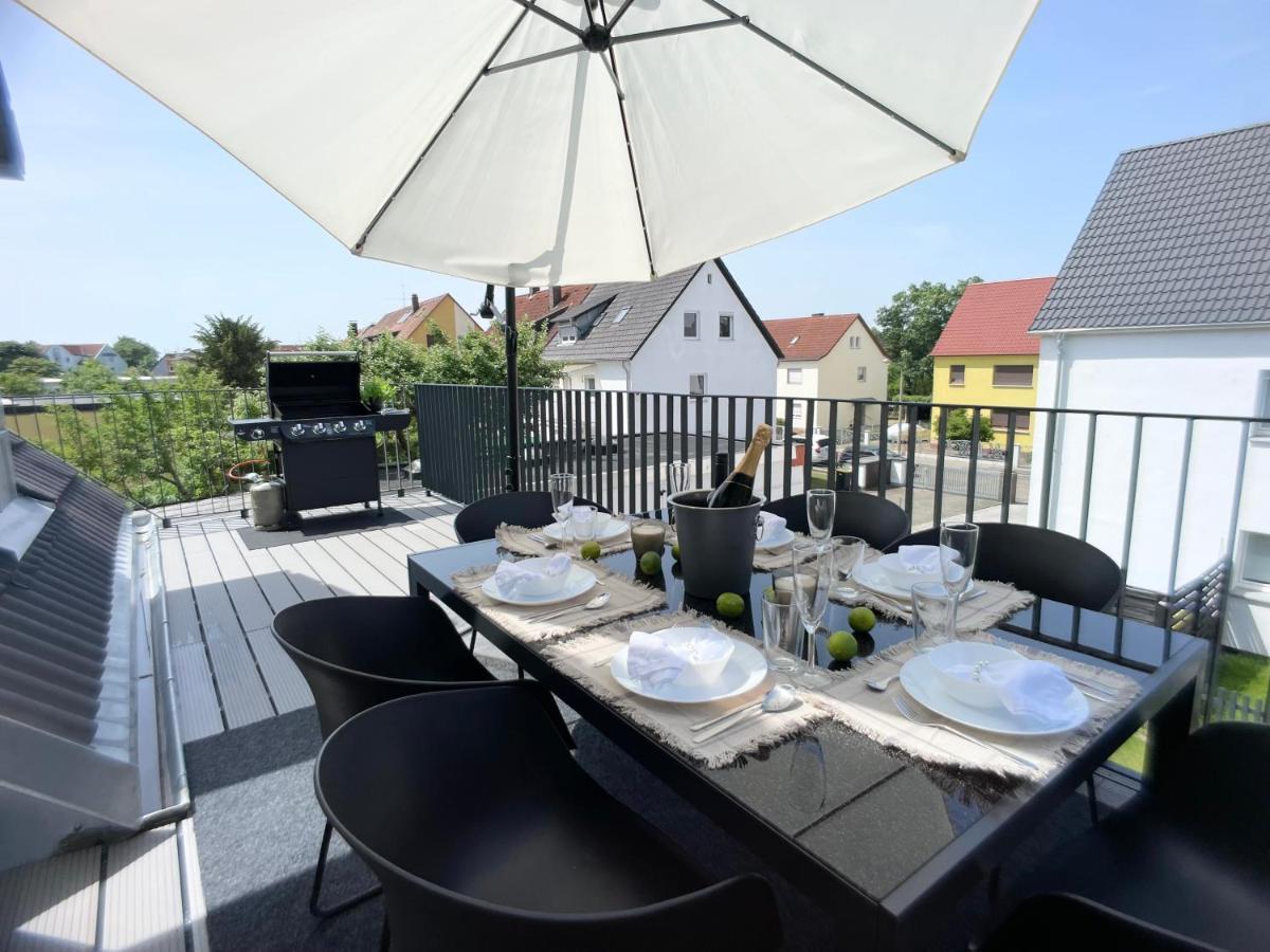M-Style 04 Apartment Mit Balkon Und Gasgrill, 24H Self-Check-In, Free Parking, Netflix نورنبيرغ المظهر الخارجي الصورة
